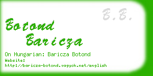 botond baricza business card